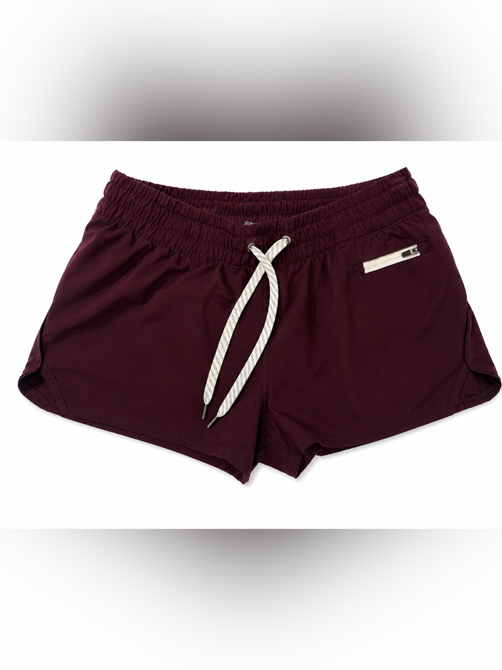 Women's Vuori Burgundy Drawstring Clementine Shorts